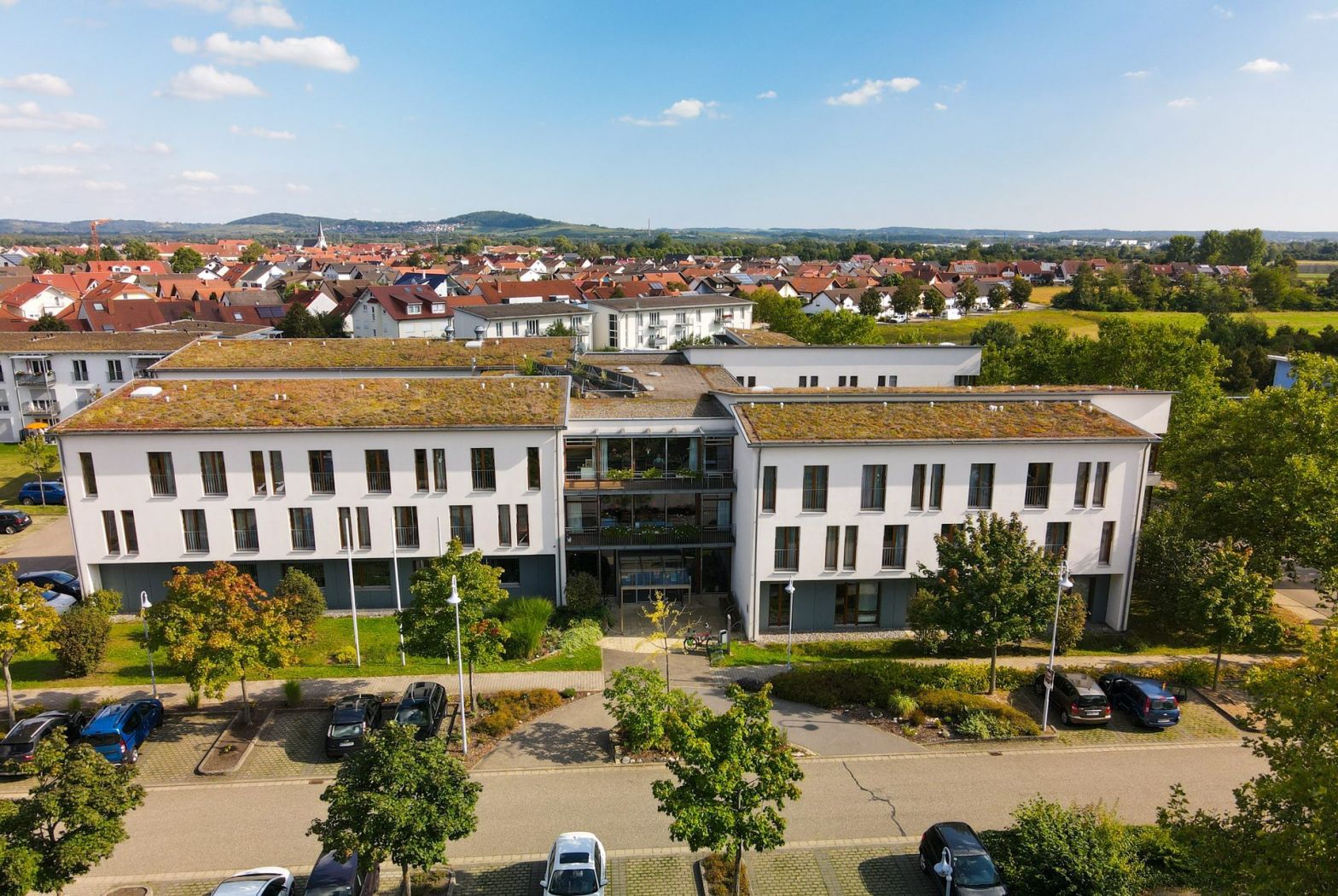 Luftaufnahme des Caritas-Seniorenzentrums
