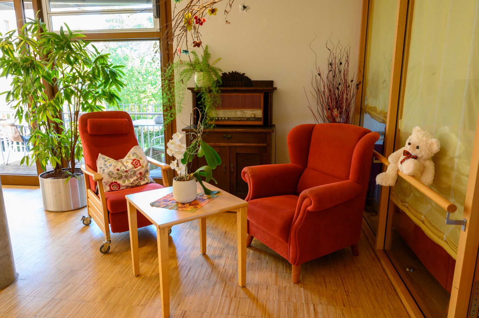 Gemütliche Sitzecke im 1. Obergeschoss