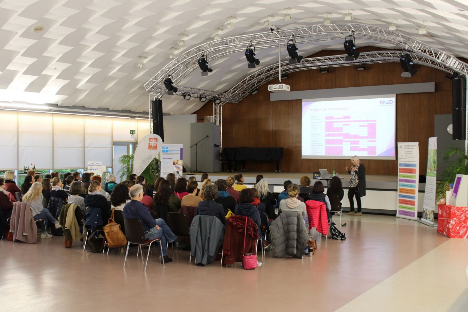 Dr. Gisela Bolbecher spricht vor Fachpublikum zu FASD