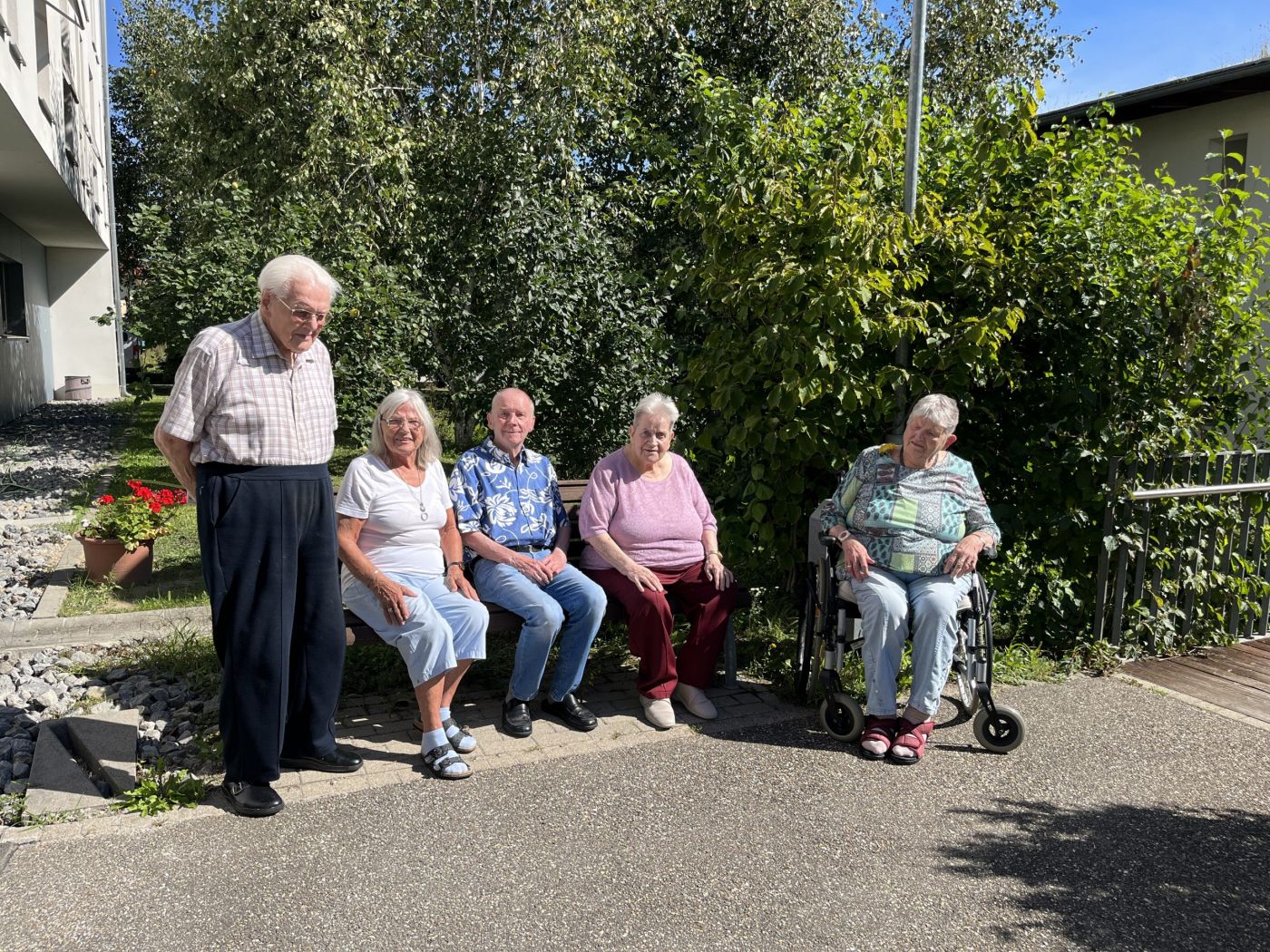 Unser frisch gewählter Heimbeirat (von links): David Vögele, Ingrid Schilling, Dieter Ellwanger, Gerda Fischer, Angelika Amann