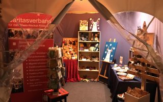 Hereinspaziert: Die Tagesstruktur präsentiert sich auf dem Kurfürstlichen Weihnachtsmarkt in Schwetzingen